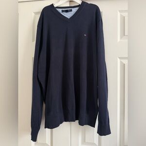 Tommy Hilfiger Classic Black V-Neck Sweater
